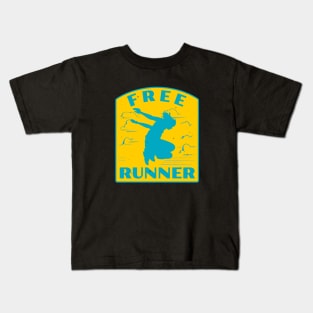 Freerunning Parkour Vintage Freerunner Kids T-Shirt